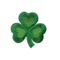 2.75" Green Shamrock with Heart-shaped Leaves, Clover, Embroidered, Iron on Patch